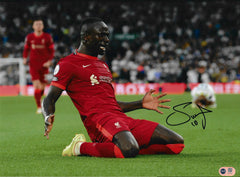 SADIO MANE SIGNED LIVERPOOL FC GOAL CELEBRATION 16x12 PHOTO (ACG CERT AG18051)-1