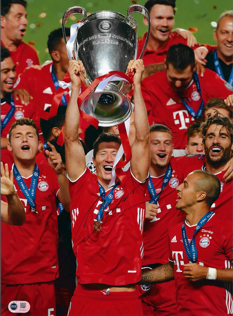 ROBERT LEWANDOWSKI SIGNED FC BAYERN MUNCHEN 16x12 PHOTO (ACG CERT AG18071)-1
