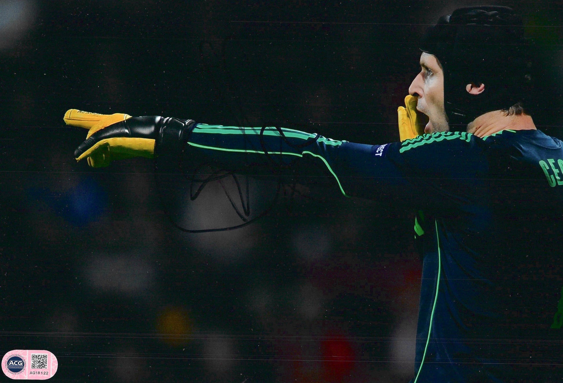 PETR CECH SIGNED 12X8 CHELSEA FC LEGEND PHOTO (ACG CERT AG18122)-1