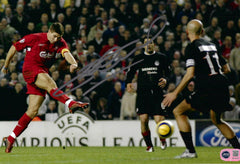 STEVEN GERRARD SIGNED LIVERPOOL OLYMPIACOS GOAL 12x8 PHOTO (ACG CERT AG18127)-1