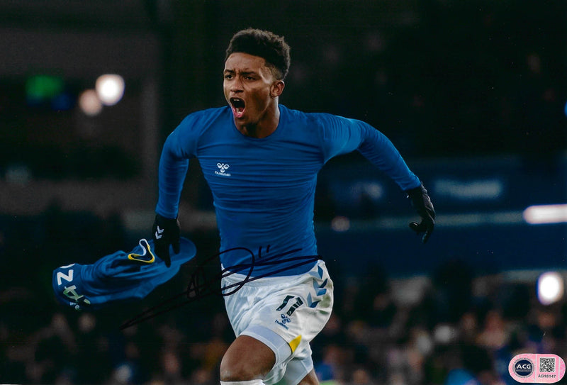 DEMARAI GRAY SIGNED EVERTON FC 12X8 PHOTO (ACG CERT AG18147)-1