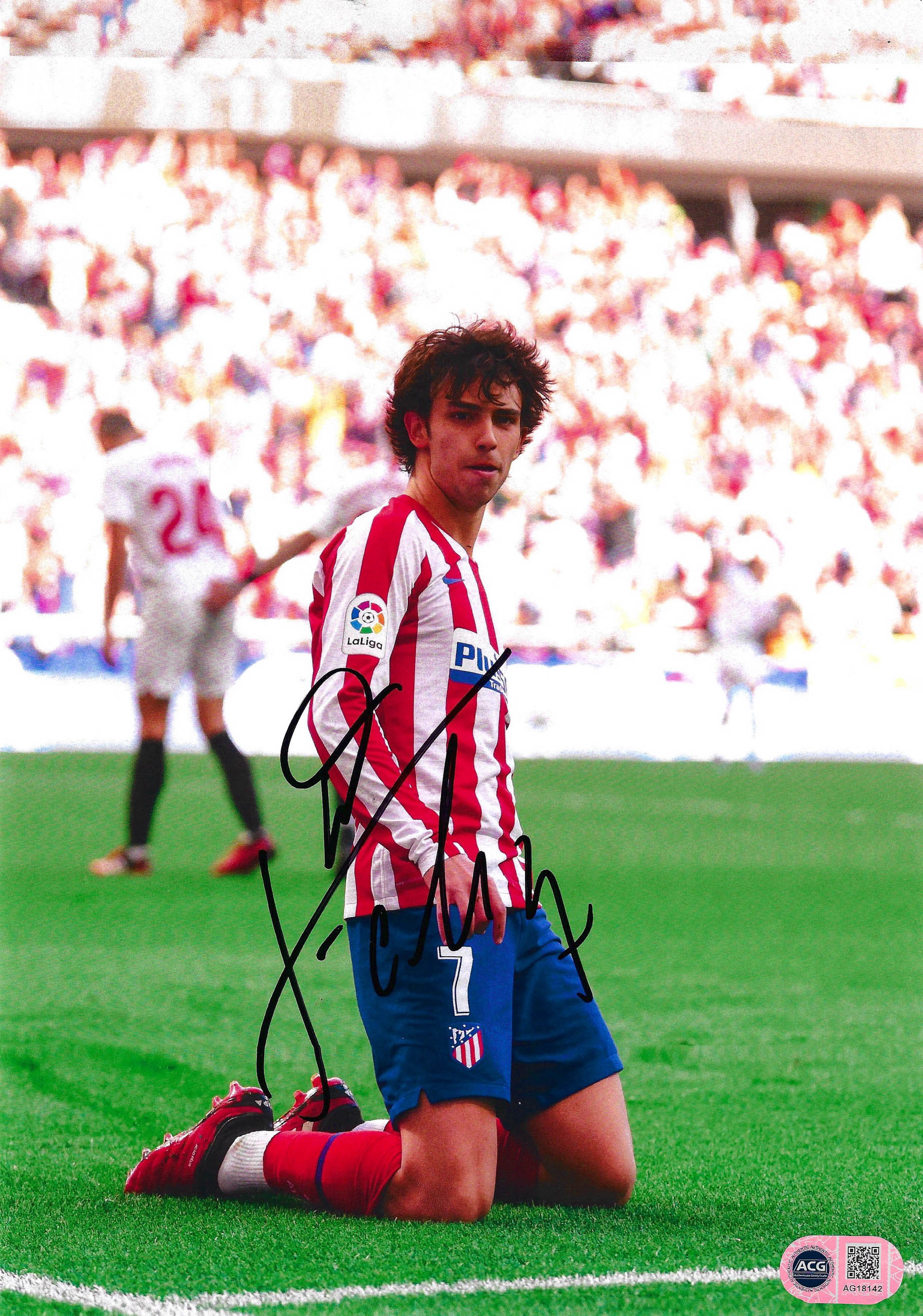 JOAO FELIX SIGNED 12x8 ATLETICO MADRID PHOTOGRAPH (ACG CERT AG18142)-1