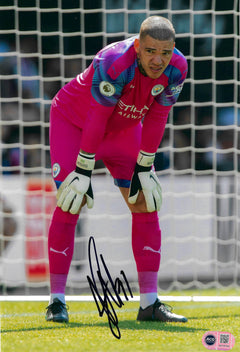 EDERSON SIGNED MANCHESTER CITY 12X8 PHOTO (ACG CERT AG18164)-1