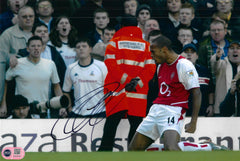 THIERRY HENRY SIGNED ARSENAL SPURS GOAL 12X8 PHOTO (ACG CERT AG18181)-1