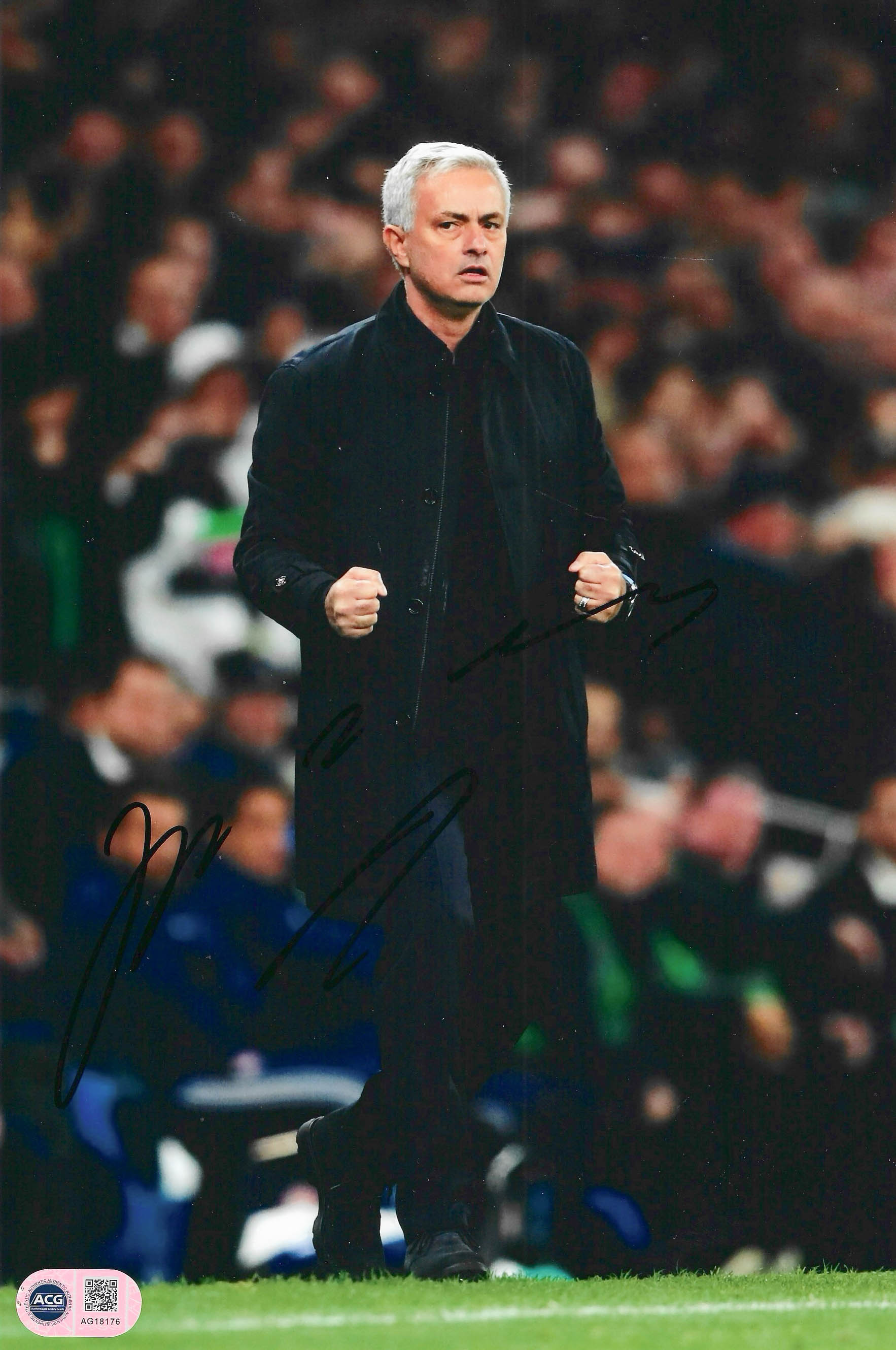JOSE MOURINHO SIGNED FOOTBALL LEGEND 12x8 PHOTOGRAPH (ACG CERT AG18176)-1