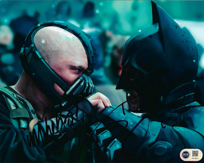 TOM HARDY SIGNED BATMAN DARK KNIGHT RISES BANE 10X8 PHOTO (ACG CERT AG18811)-1