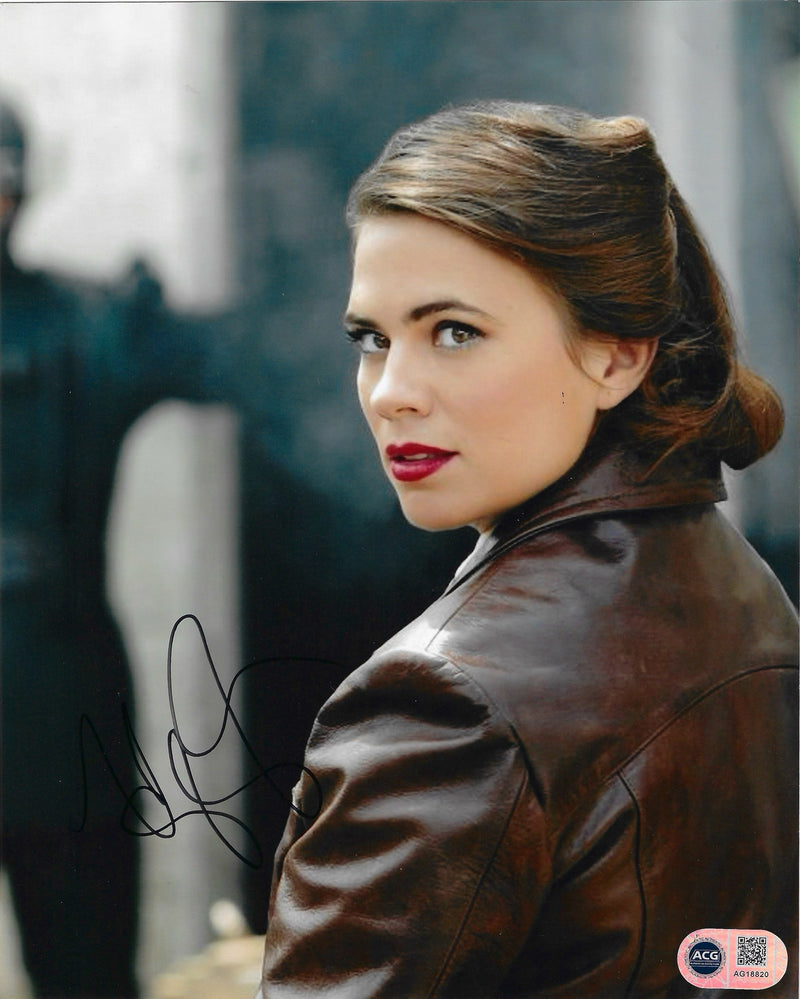 HAYLEY ATWELL CAPTAIN AMERICA SIGNED 10x8 PHOTO (ACG CERT AG18820)-1