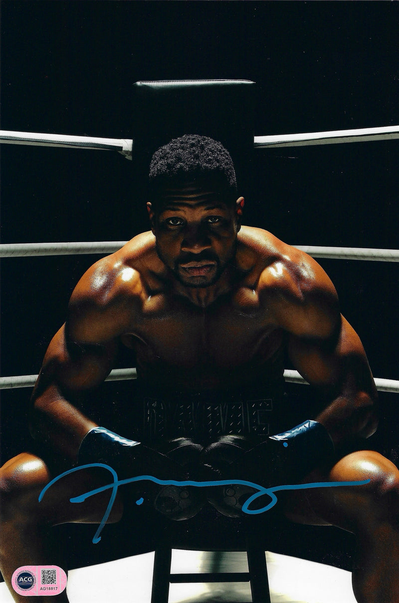 JONATHAN MAJORS SIGNED CREED 3 12x8 PHOTO 3 (ACG CERT AG18817)-1
