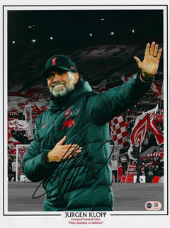 JURGEN KLOPP SIGNED DOUBTERS TO BELIEVERS LFC 16x12 PHOTO (ACG CERT AG19022)-1