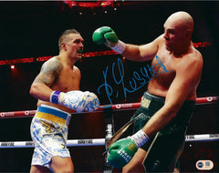 OLEKSANDR USYK SIGNED 16x12 USYK FURY CHAMP PHOTO (ACG CERT AG19174)-1