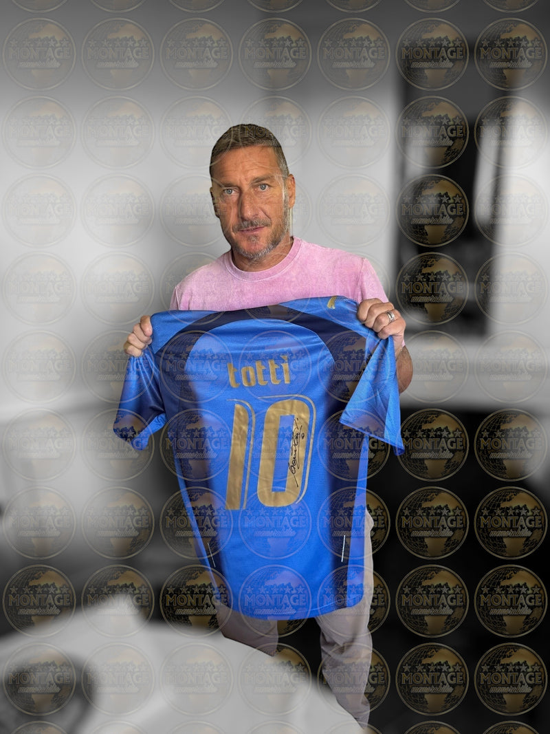 FRANCESCO TOTTI SIGNED 2006 ITALY WORLD CUP HOME SHIRT (ACG CERT AG16596)-3