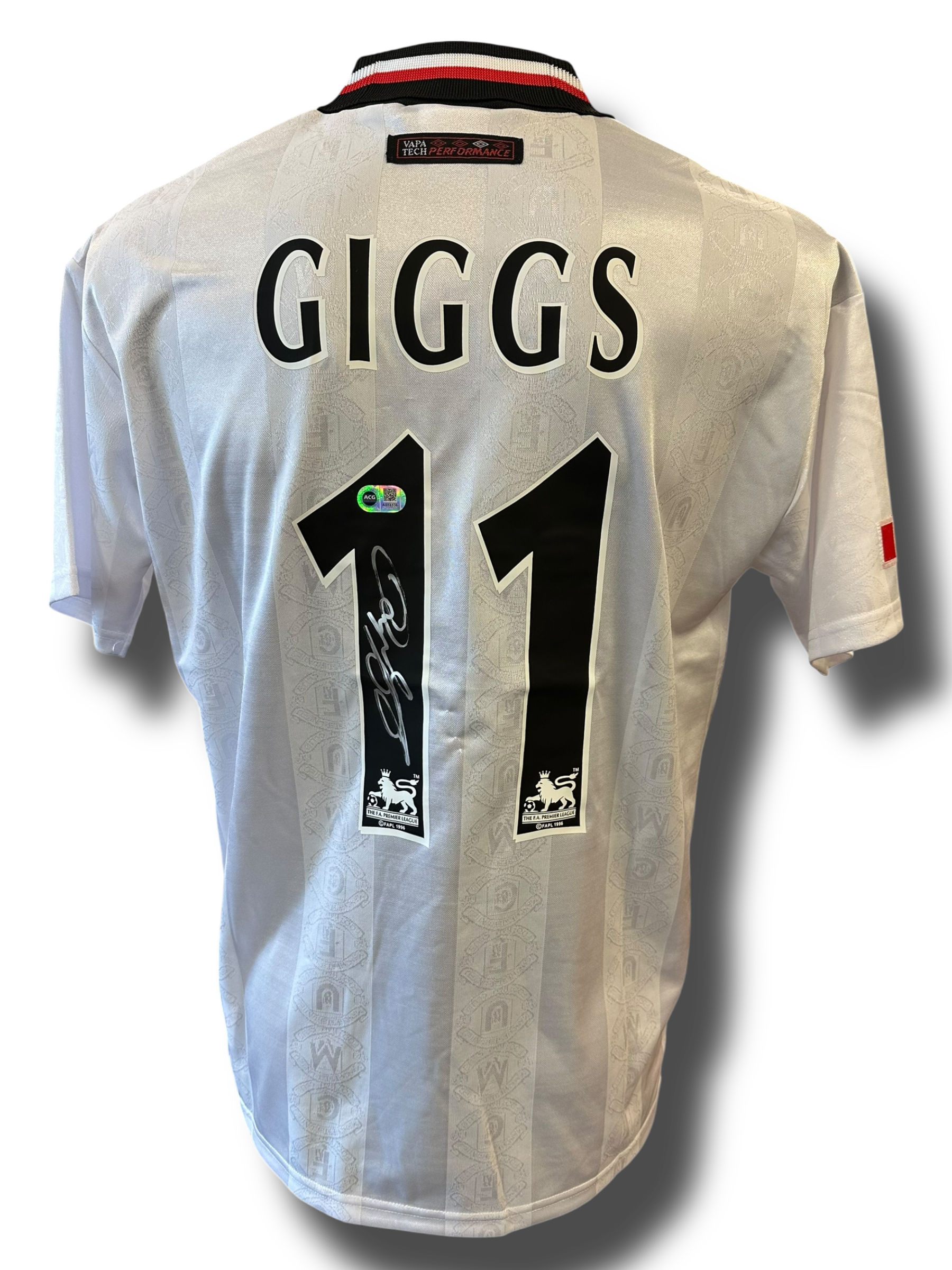 RYAN GIGGS SIGNED MANCHESTER UNITED 1997/99 AWAY SHIRT (ACG CERT AG16536)