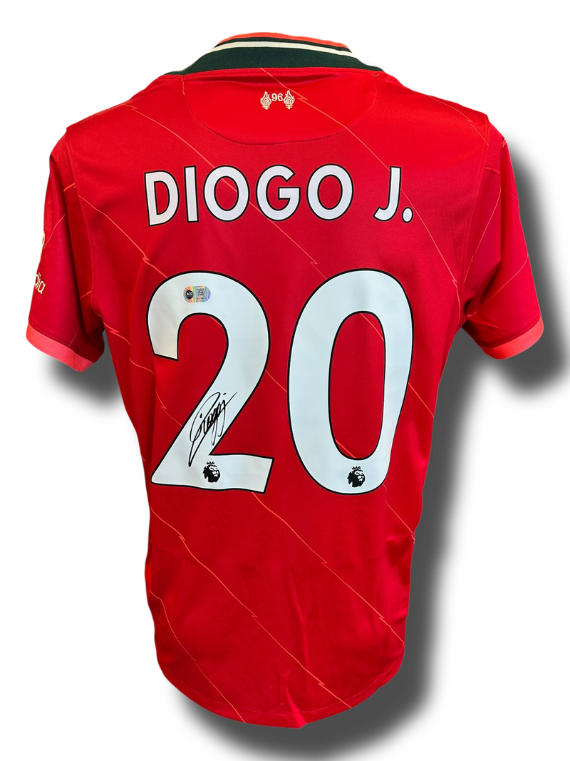 DIOGO JOTA SIGNED LIVERPOOL FC 2021/22 HOME SHIRT (ACG CERT AG16610)-1