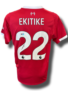 HUGO EKITIKE SIGNED 2025/26 LIVERPOOL FC HOME SHIRT (ACG CERT AG16858)-1