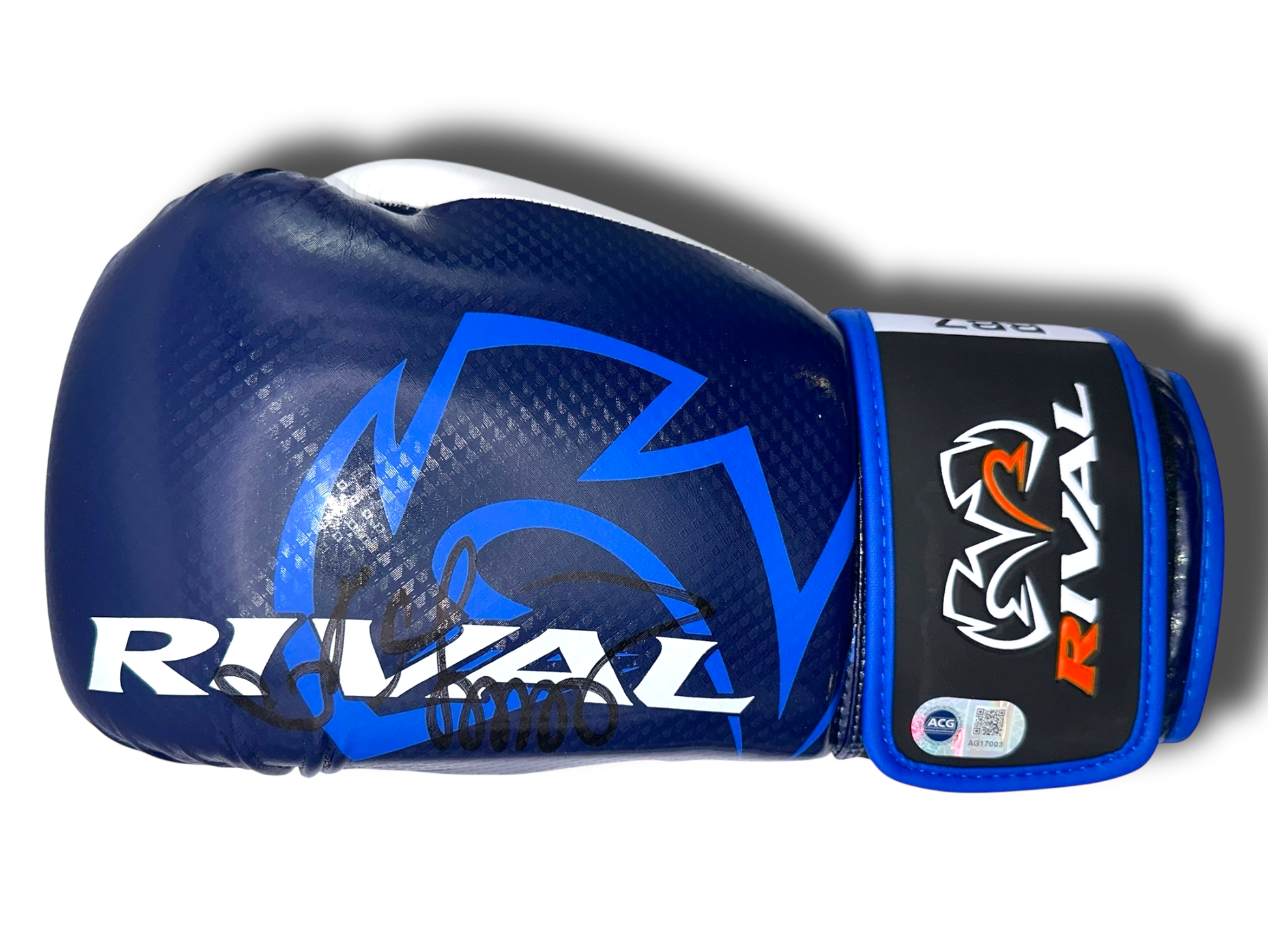 OLEKSANDR USYK SIGNED RIVAL BLUE BOXING GLOVE UNDISPUTED CHAMP (ACG CERT AG17003)-1