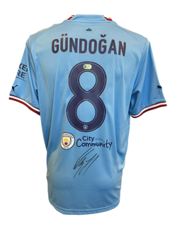 ILKAY GUNDOGAN SIGNED MAN CITY 22/23 UCL FINAL WINNERS SHIRT (ACG CERT AG17237)-1