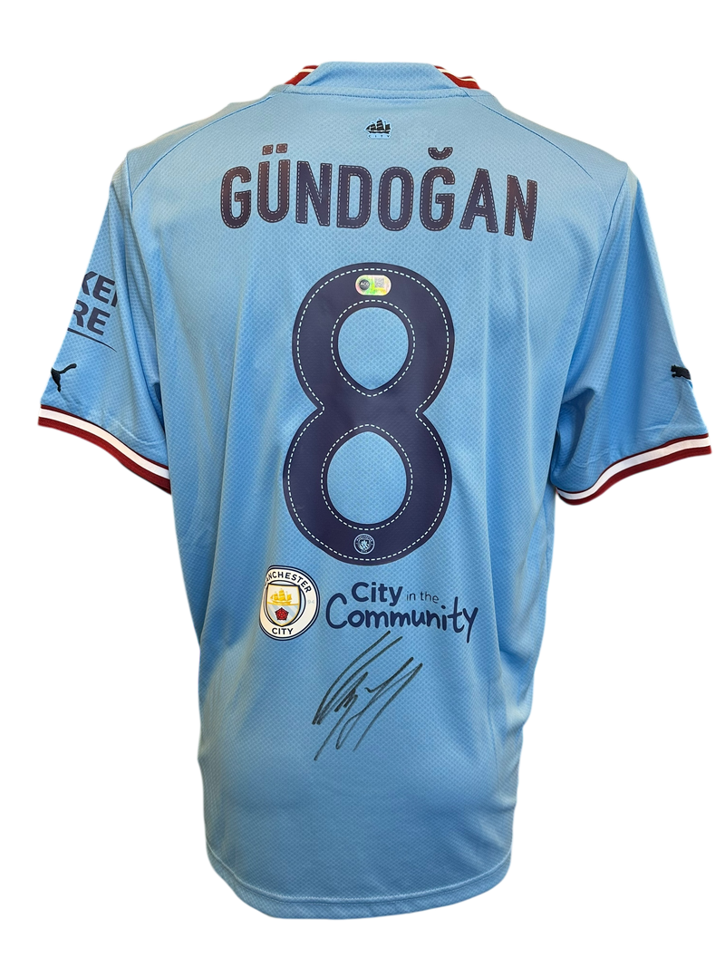 ILKAY GUNDOGAN SIGNED MAN CITY 22/23 UCL FINAL WINNERS SHIRT (ACG CERT AG17237)-1