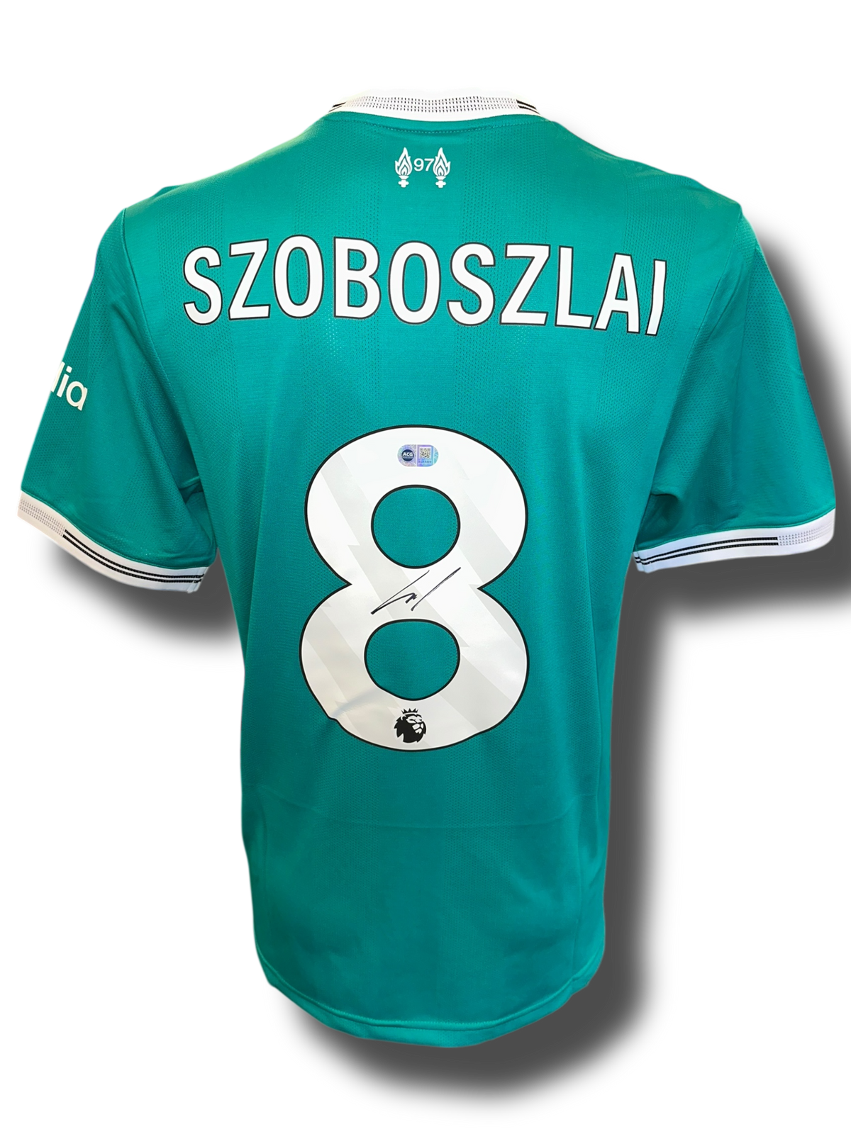 DOMINIK SZOBOSZLAI SIGNED 25/26 LIVERPOOL THIRD SHIRT (ACG CERT AG1730
