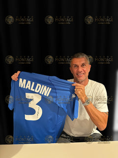 PAOLO MALDINI SIGNED ITALY EURO 2000 HOME SHIRT (ACG CERT AG17395)-2