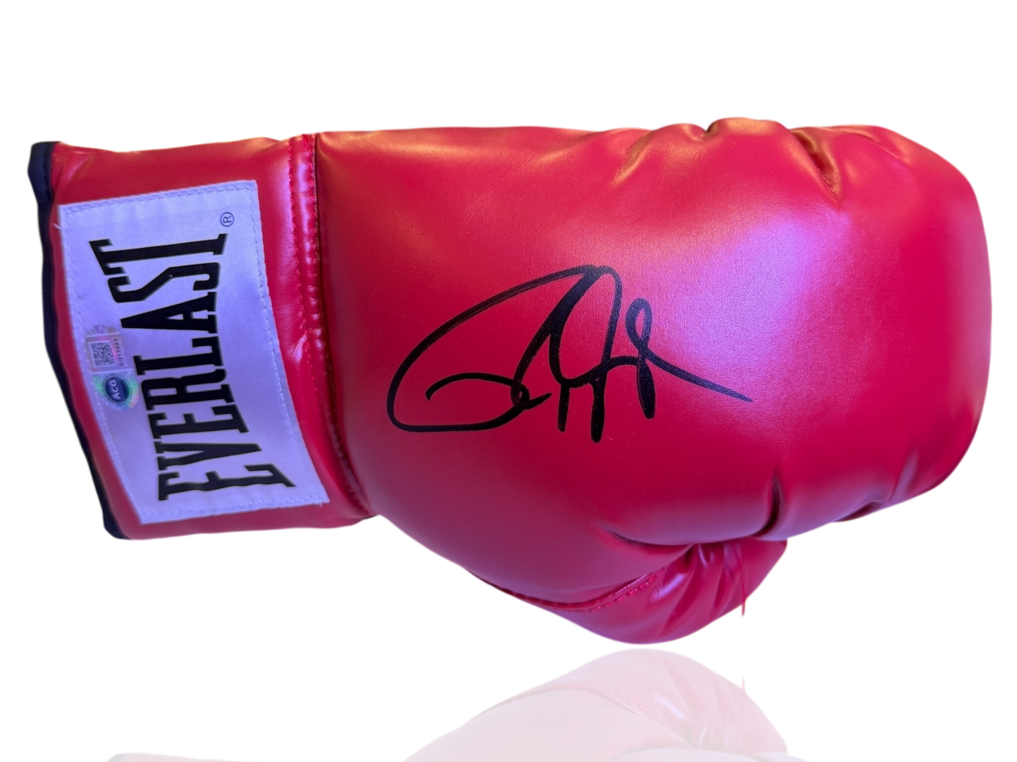 ROY JONES JR SIGNED RED EVERLAST AUTOGRAPH BOXING GLOVE (ACG CERT AG17553)