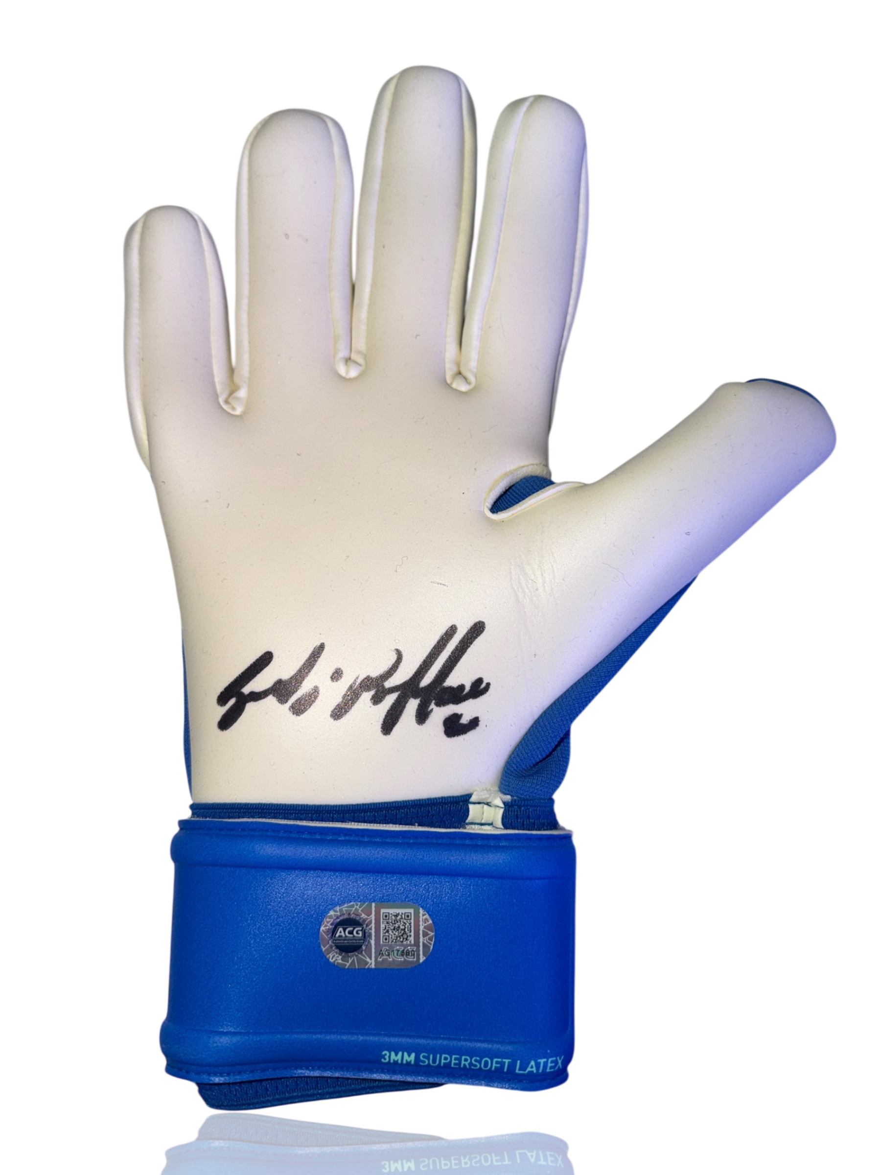 GIANLUIGI BUFFON SIGNED PUMA BLUE GOALKEEPER GLOVE (ACG CERT AG17580)
