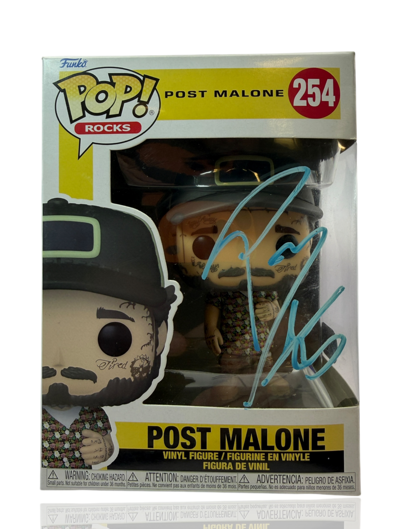 POST MALONE SIGNED FUNKOPOP! #254 POP ROCKS (ACG CERT AG17653)-1