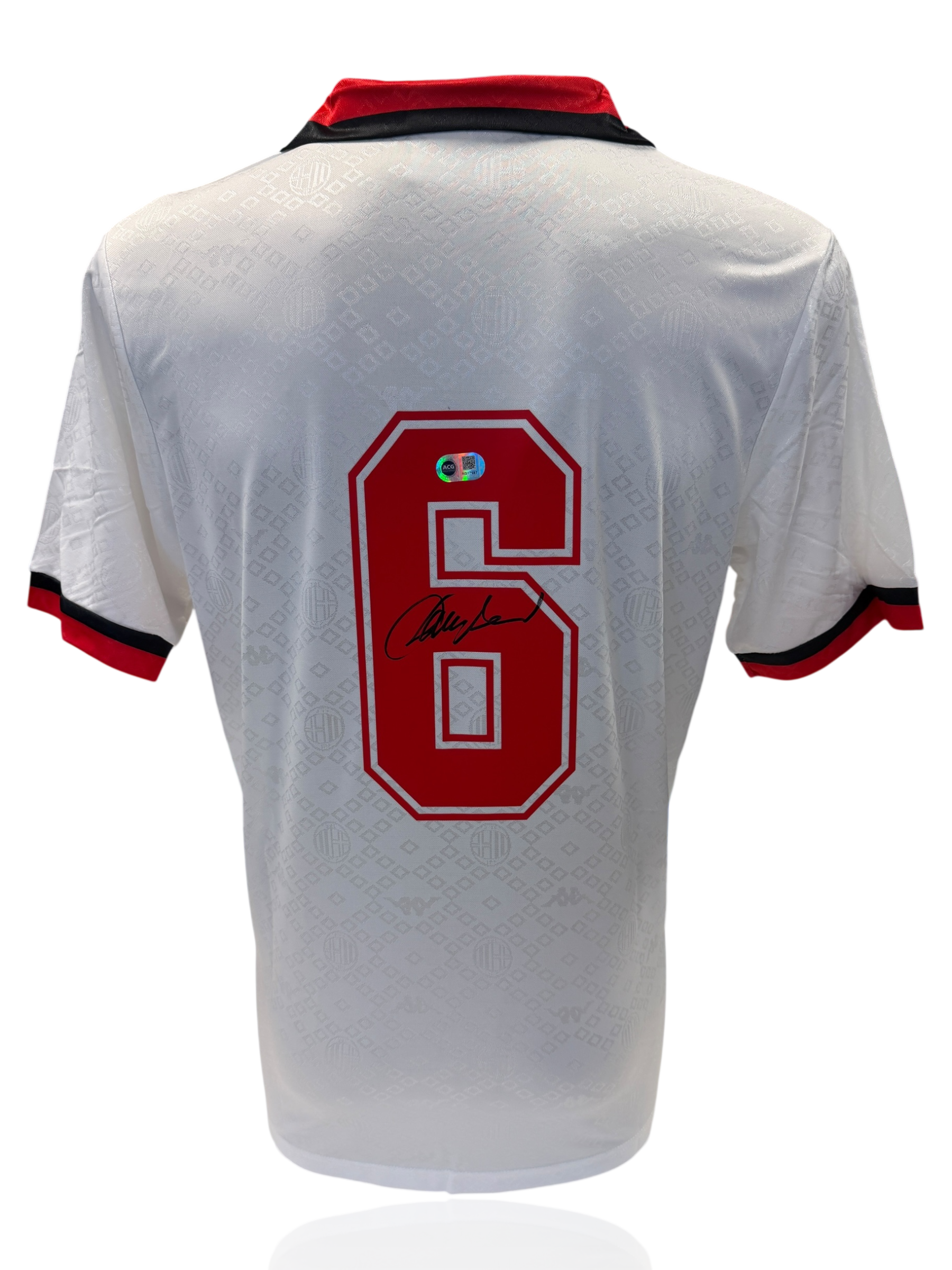 FRANCO BARESI SIGNED AC MILAN 1989/90 AWAY SHIRT (ACG CERT AG17687)-1