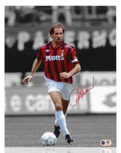 FRANCO BARESI SIGNED AC MILAN LEGEND 14X11 PHOTOGRAPH (ACG CERT AG17706)-1