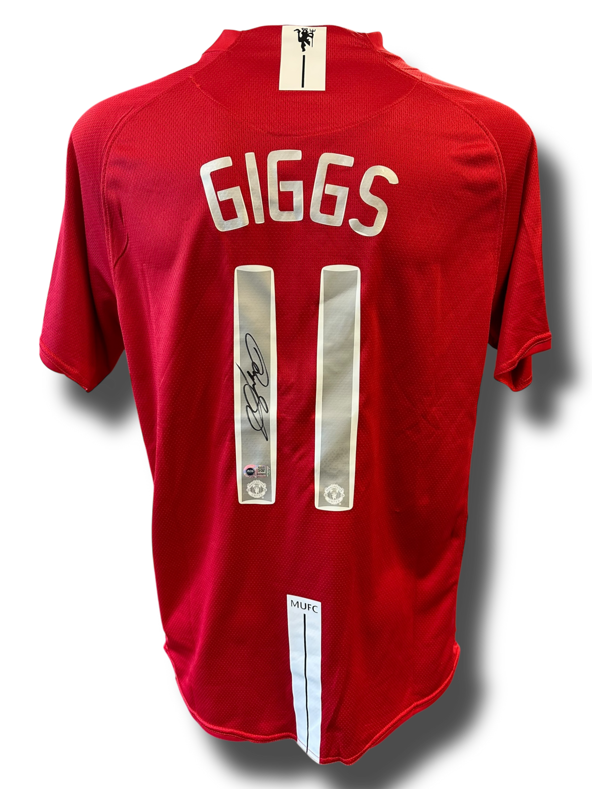 RYAN GIGGS SIGNED MANCHESTER UNITED 2008 UCL MOSCOW SHIRT (ACG CERT AG