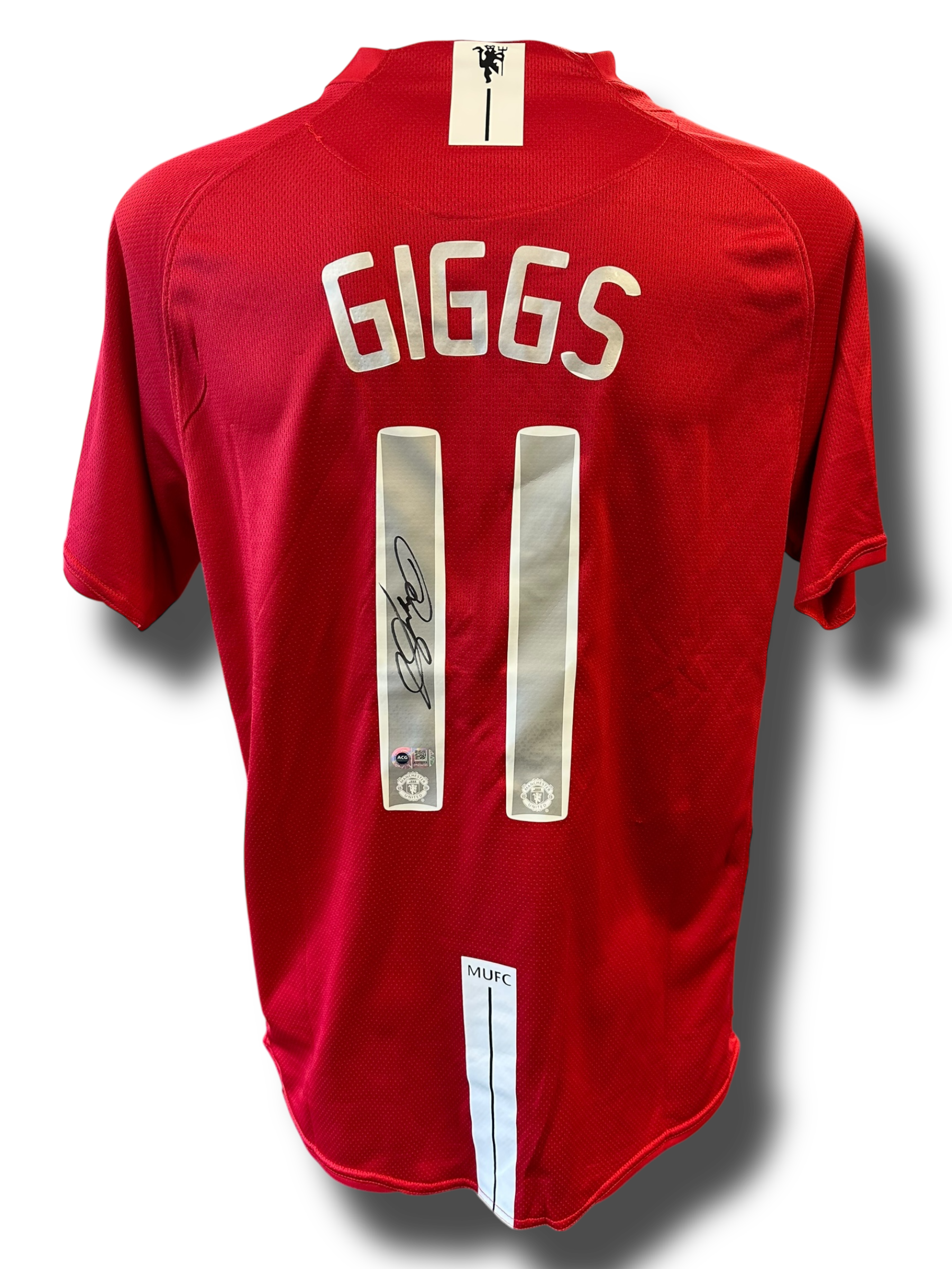 RYAN GIGGS SIGNED MANCHESTER UNITED 2007 UCL MOSCOW SHIRT (ACG CERT AG16614)