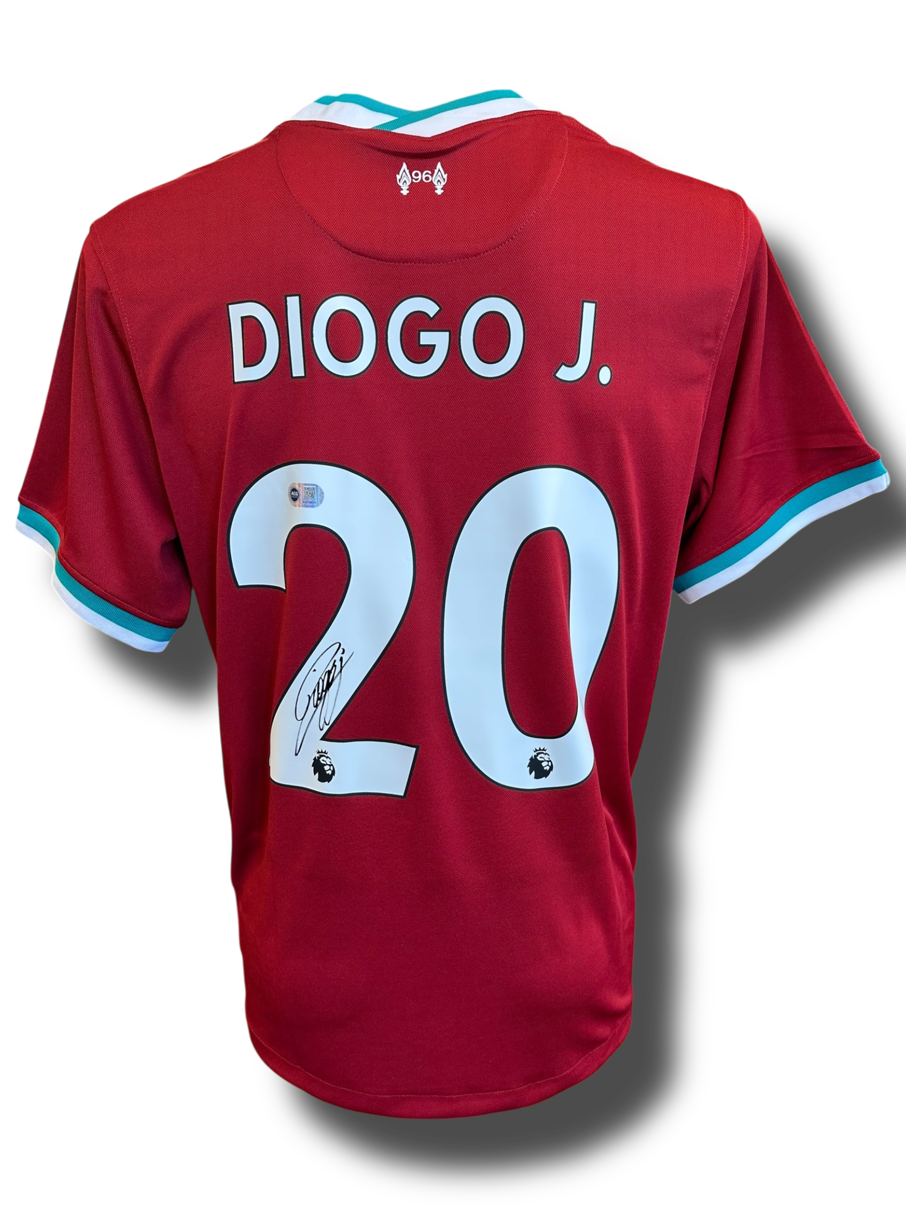 DIOGO JOTA SIGNED LIVERPOOL FC 2020/21 HOME SHIRT (ACG CERT AG16611)-1