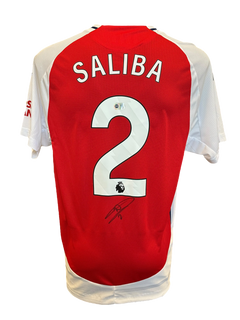 WILLIAM SALIBA SIGNED ARSENAL FC 2024/25 HOME SHIRT (ACG CERT AG17236)-1