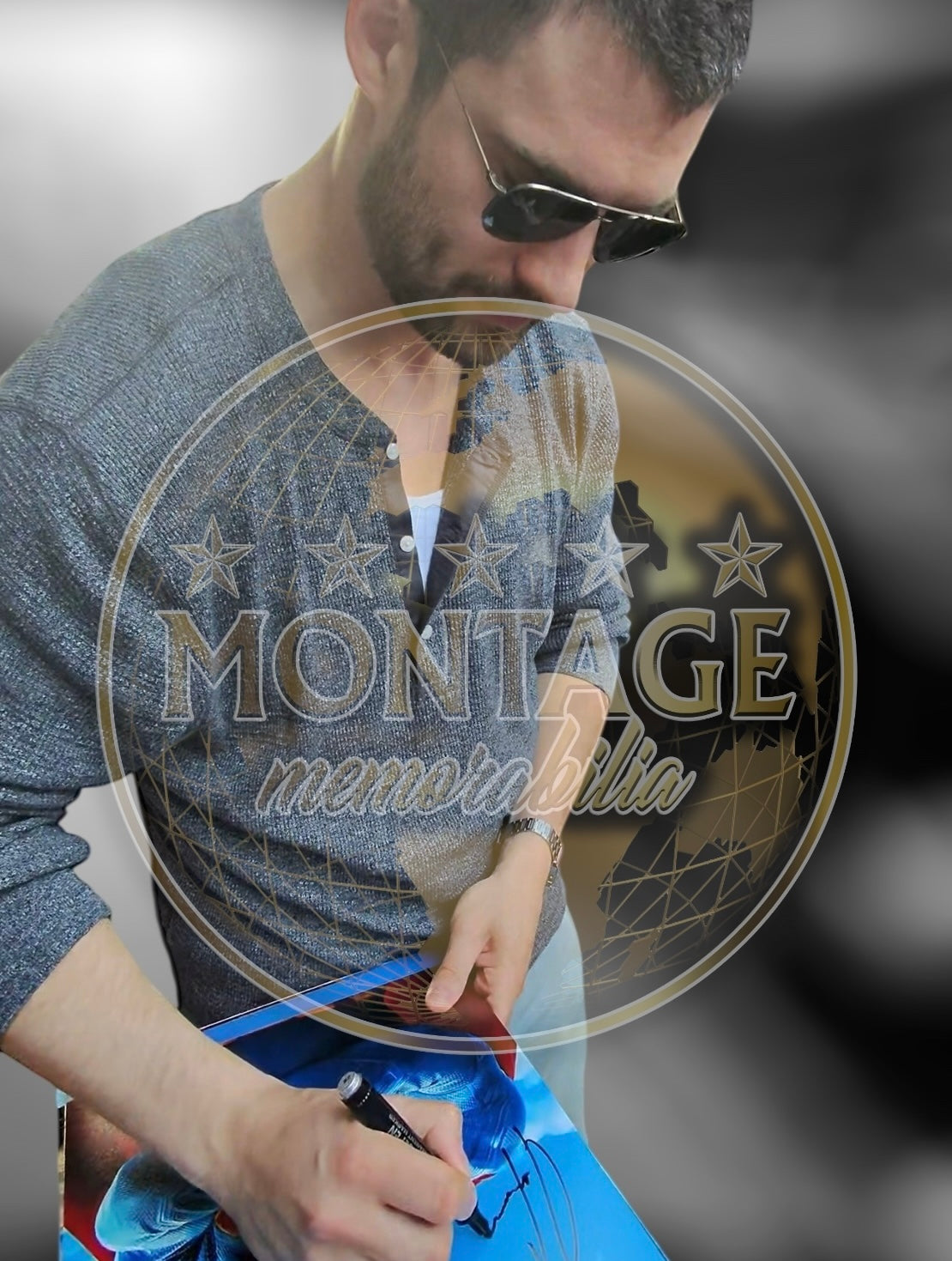 DAVID CORENSWET SIGNED SUPERMAN 16x12 PHOTO (ACG CERT AG16755)