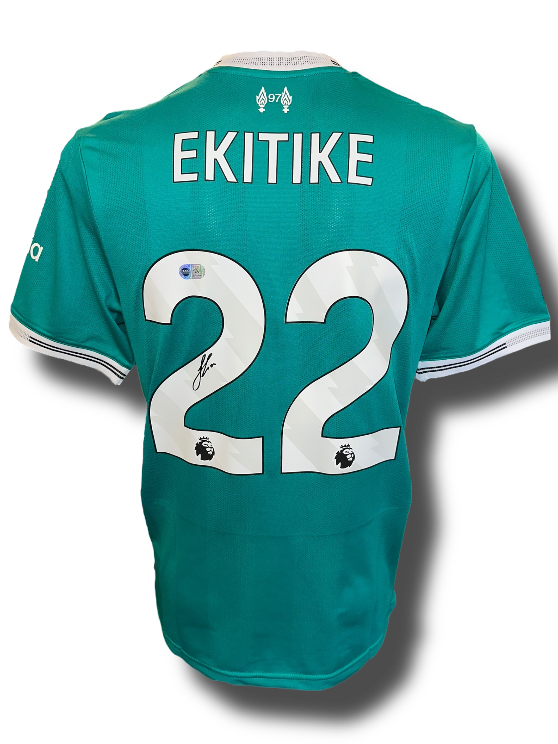 HUGO EKITIKE SIGNED 25/26 LIVERPOOL FC THIRD SHIRT (ACG CERT AG17308)-1