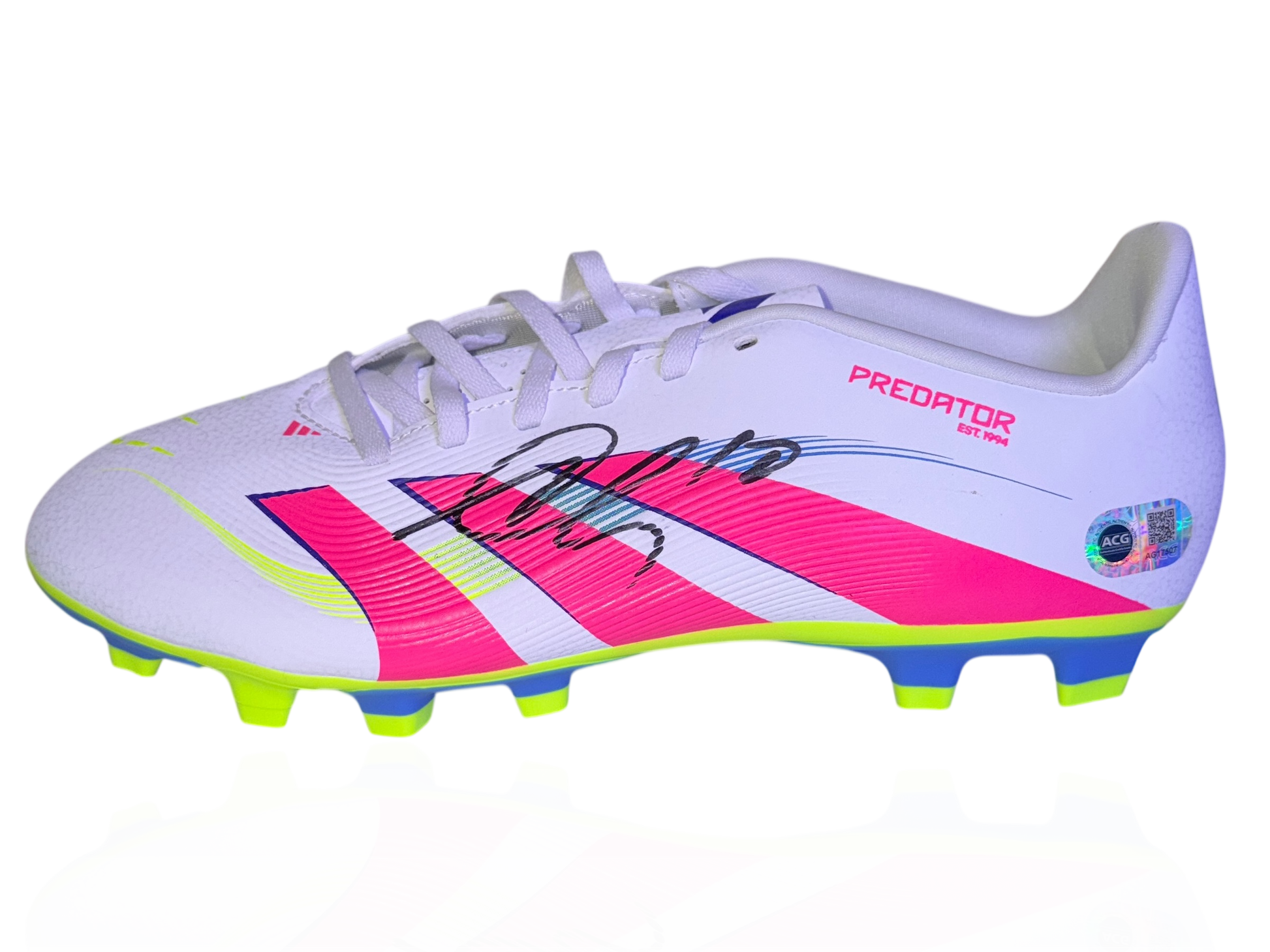 ANTHONY GORDON SIGNED ADIDAS PREDATOR NEWCASTLE UTD FOOTBALL BOOT (ACG CERT AG17507)-1
