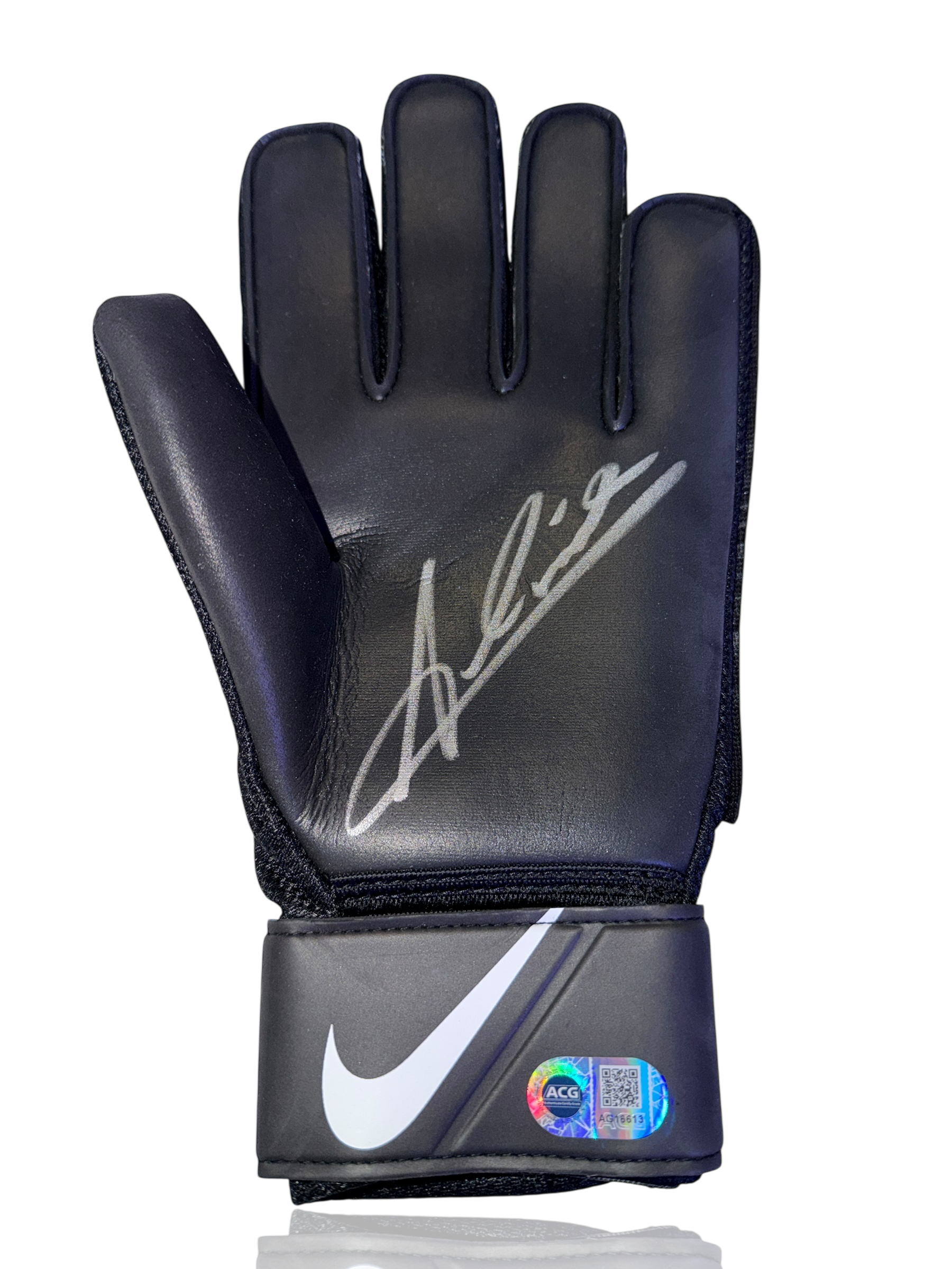 ALISSON BECKER SIGNED LIVERPOOL FC GOALKEEPER NIKE GLOVE BLACK (ACG CERT AG16613)
