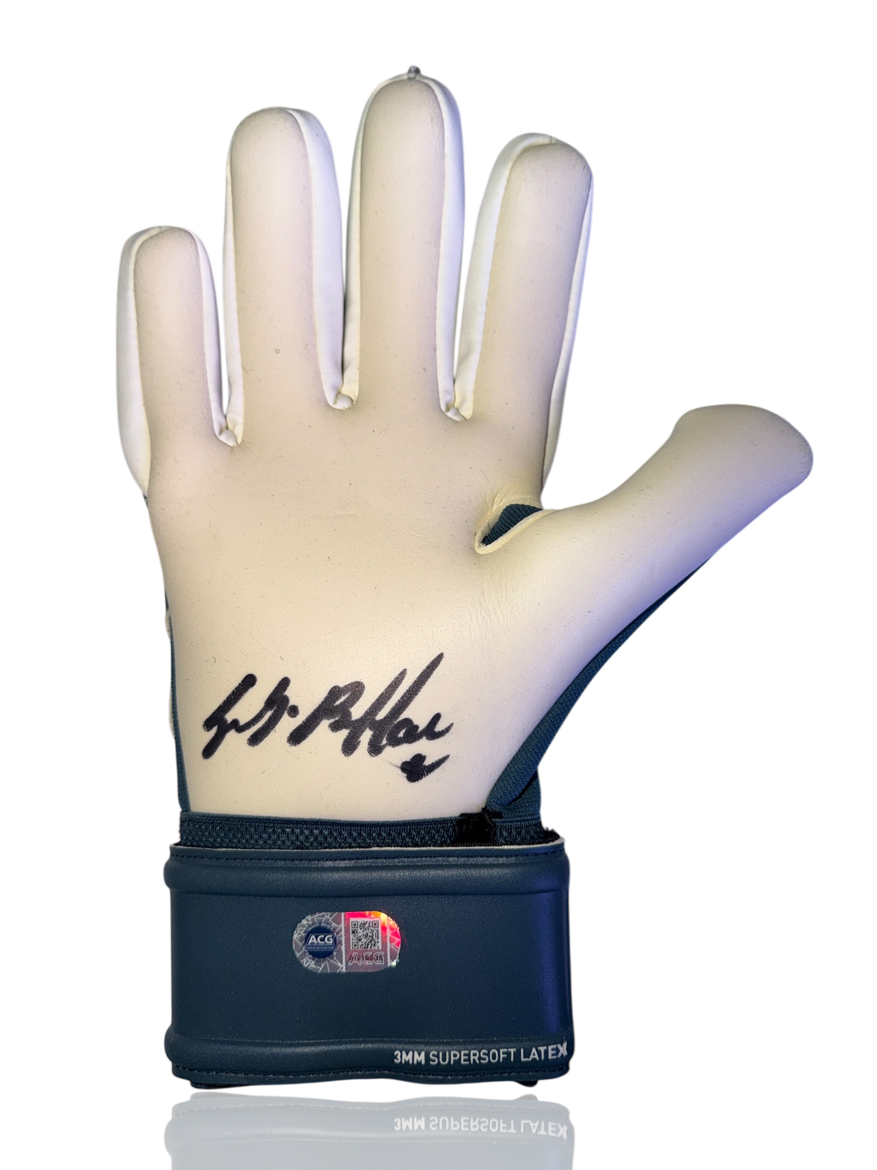 GIANLUIGI BUFFON SIGNED PUMA NAVY GOALKEEPER GLOVE (ACG CERT AG16538)-1