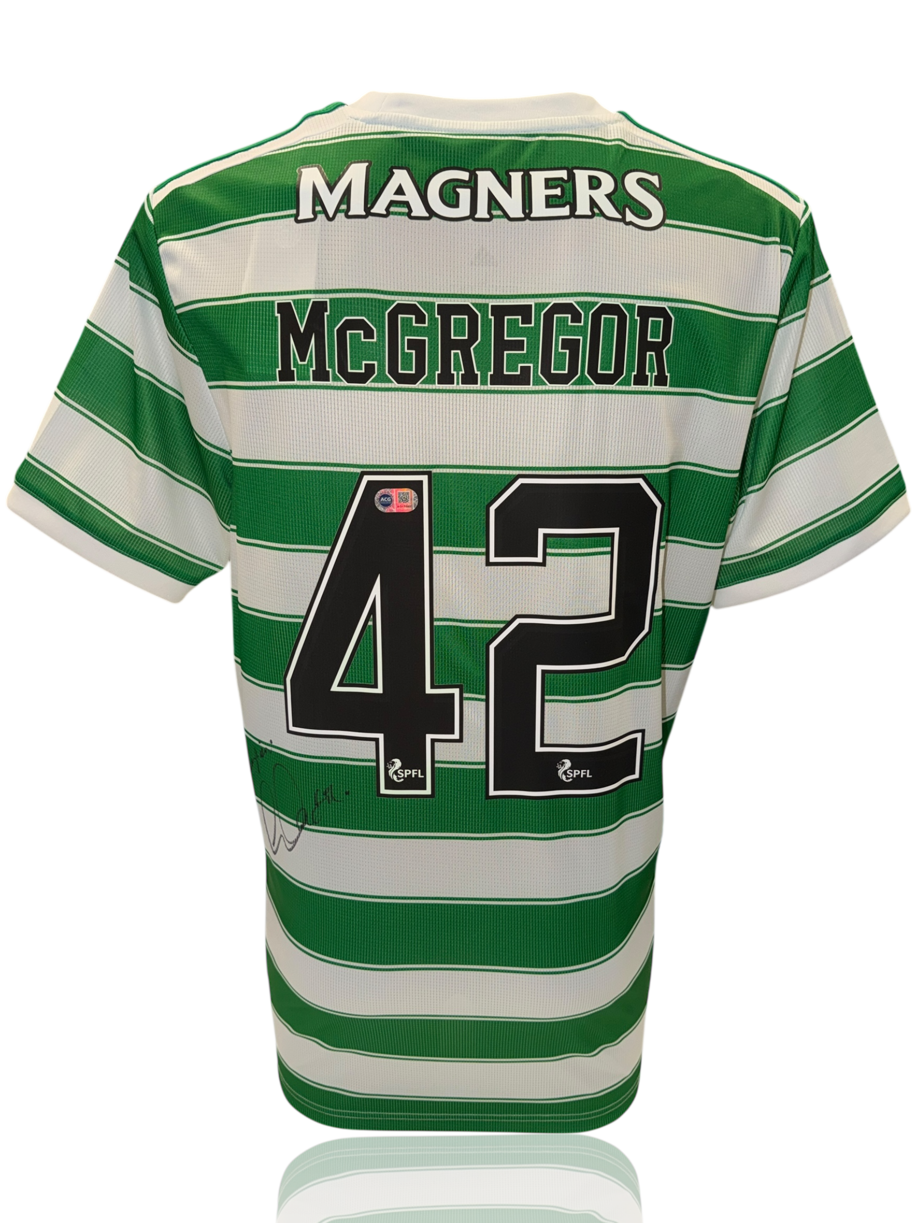 CALLUM MCGREGOR SIGNED CELTIC FC CHAMPIONS 2021/22 HOME SHIRT (ACG CERT AG17585)-1