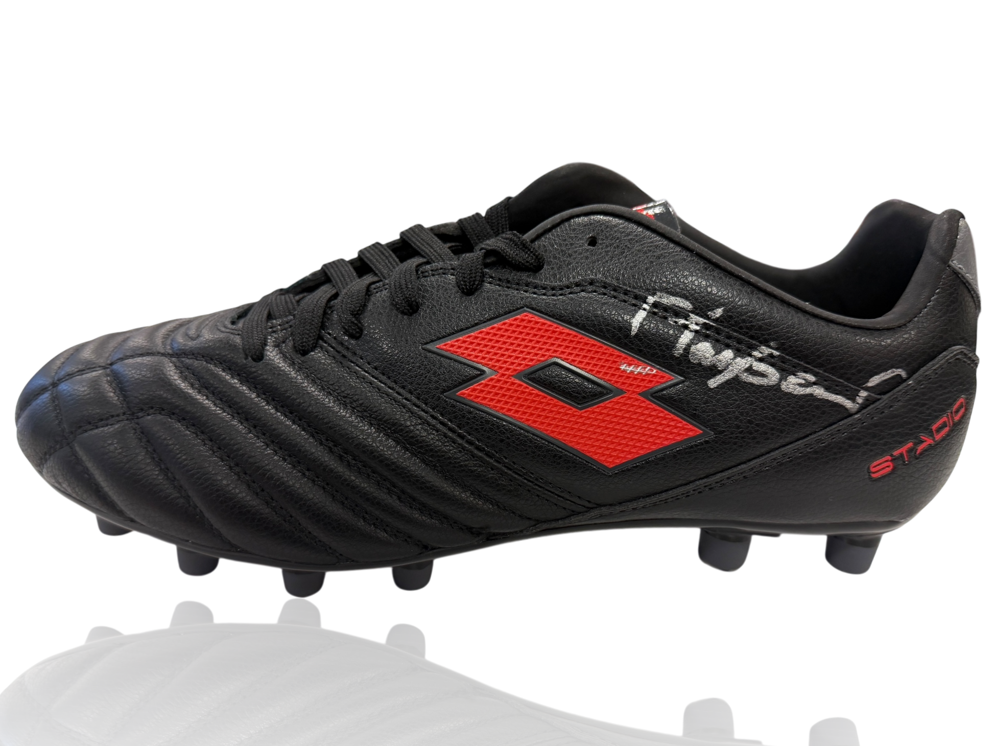 FRANCO BARESI SIGNED AC MILAN LOTTO FOOTBALL BOOT (ACG CERT AG17714)-1