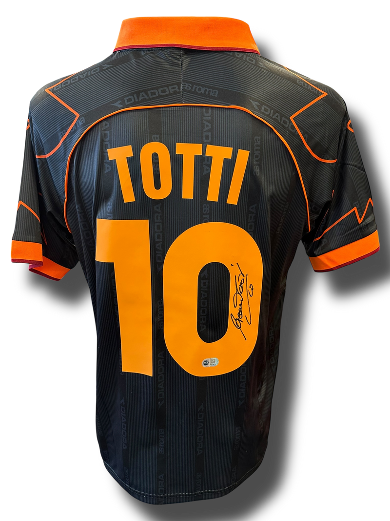 FRANCESCO TOTTI SIGNED AS ROMA 1999/20 THIRD SHIRT (ACG CERT AG16618)-1