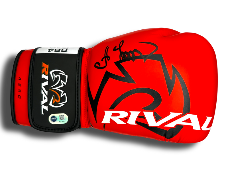 OLEKSANDR USYK SIGNED RIVAL RED BOXING GLOVE UNDISPUTED CHAMP (ACG CERT AG16999)-1