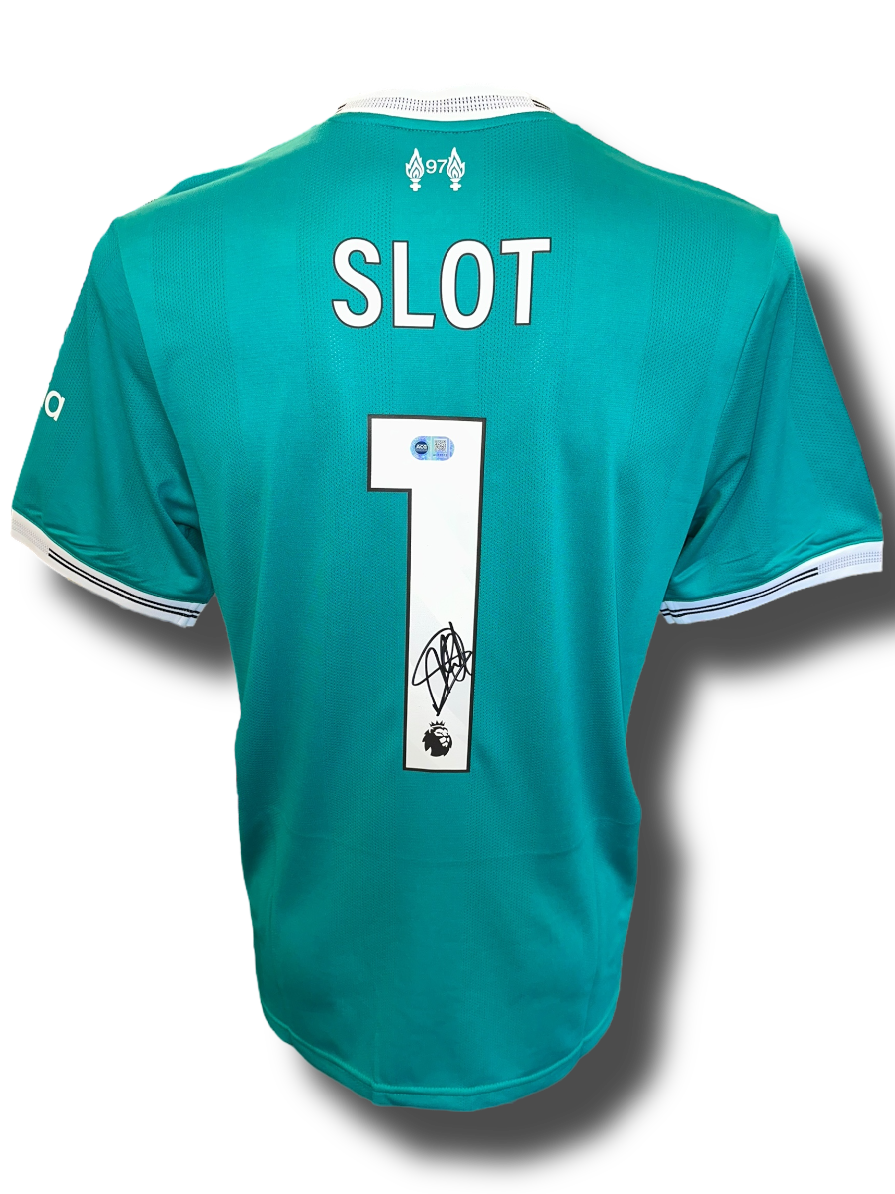ARNE SLOT SIGNED 2025/26 LIVERPOOL FC THIRD SHIRT (ACG CERT AG17312)