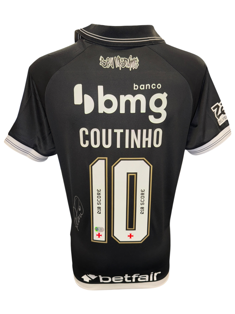 PHILIPPE COUTINHO SIGNED 25/26 VASCO DA GAMA HOME SHIRT (ACG CERT AG17333)-1