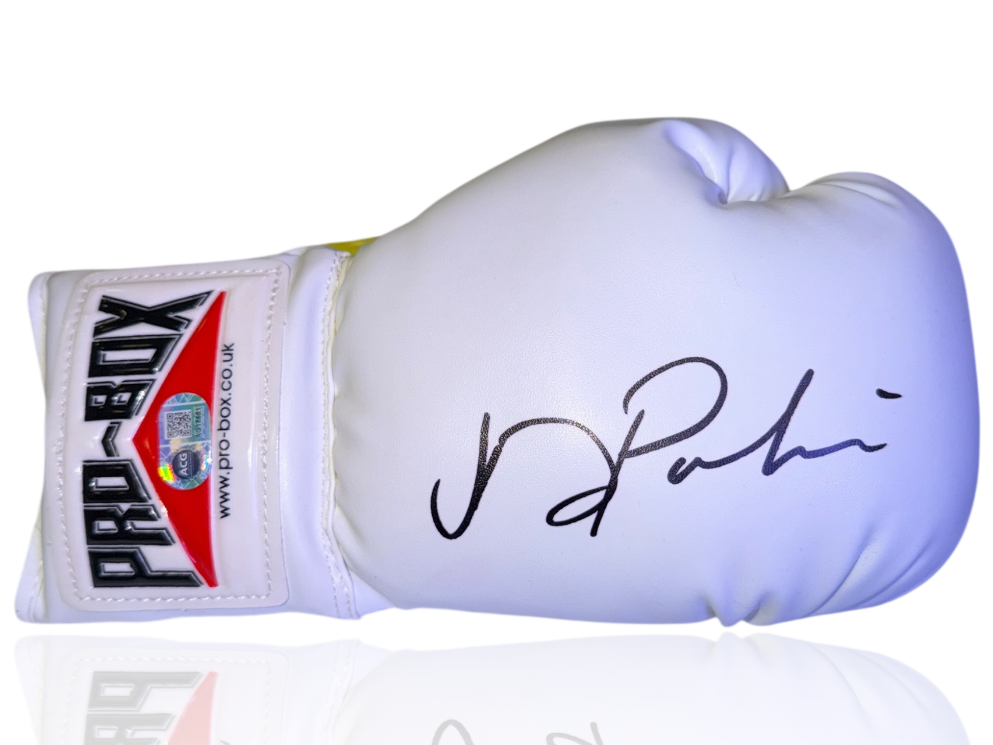 JOSEPH PARKER SIGNED WHITE PRO BOX BOXING GLOVE (ACG CERT AG17551)-1