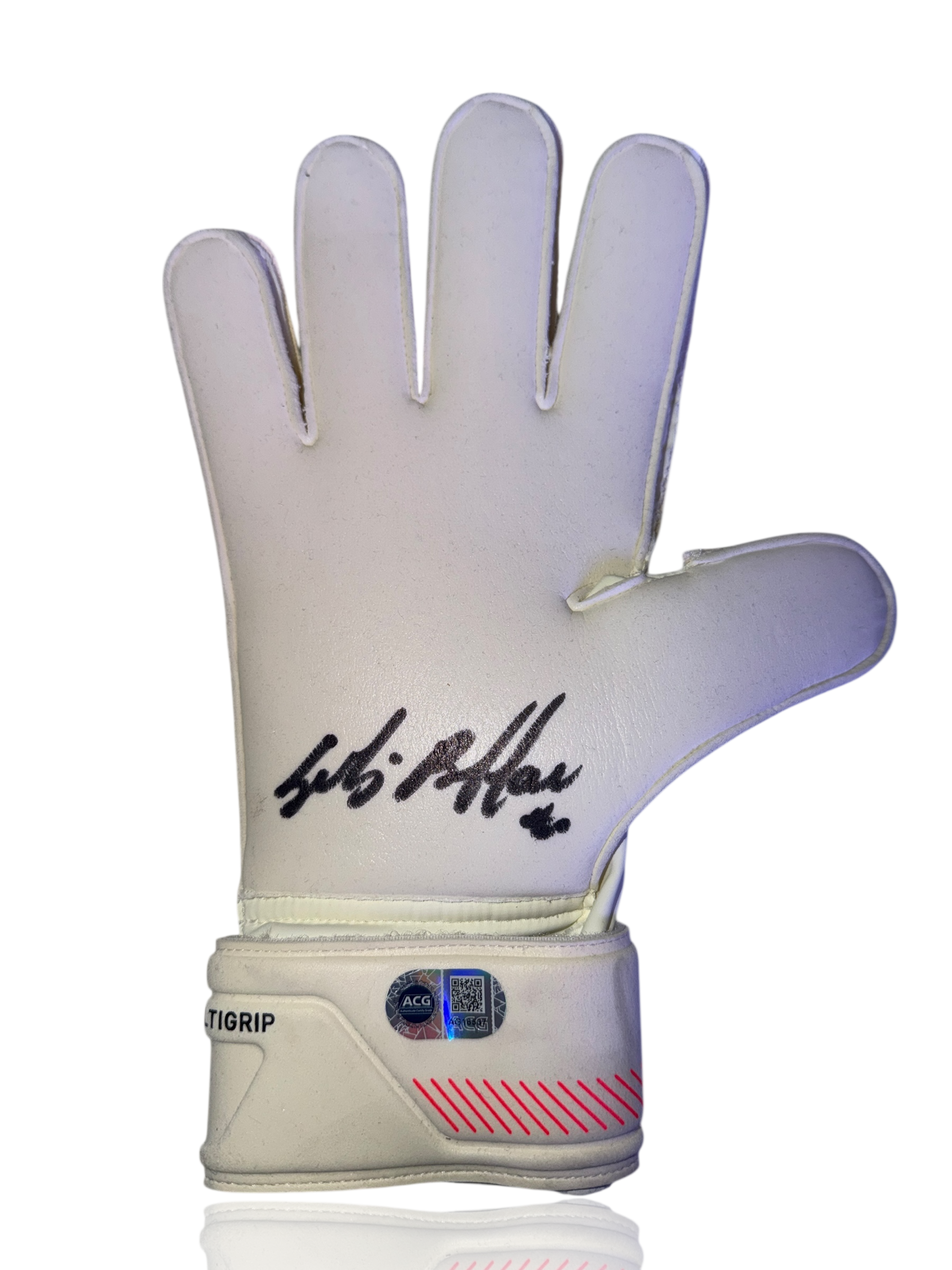 GIANLUIGI BUFFON SIGNED PUMA WHITE GOALKEEPER GLOVE (ACG AG16537)