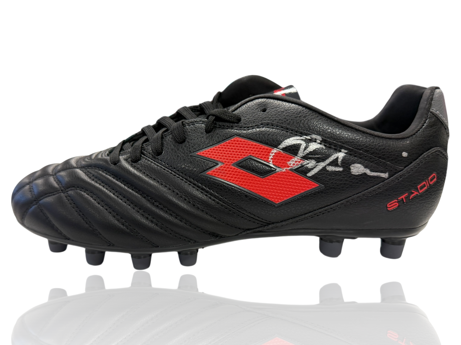 FRANCO BARESI SIGNED AC MILAN LOTTO FOOTBALL BOOT (ACG CERT AG17715)-1