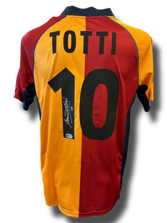 FRANCESCO TOTTI SIGNED AS ROMA 2001/02 HOME SHIRT (ACG CERT AG16595)-1