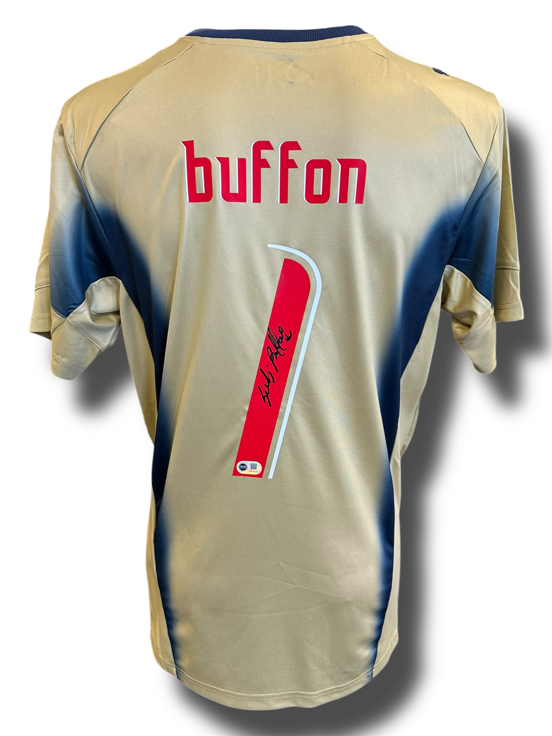GIANLUIGI BUFFON SIGNED 2006 ITALY GOALKEEPER SHIRT (ACG CERT AG16720)
