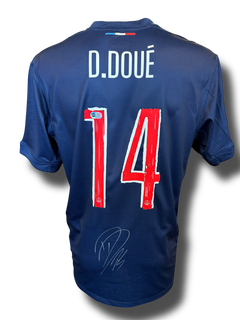 DESIRE DOUE SIGNED 2024/25 PARIS SAINT-GERMAIN PSG UCL HOME SHIRT (ACG CERT AG16855)-1