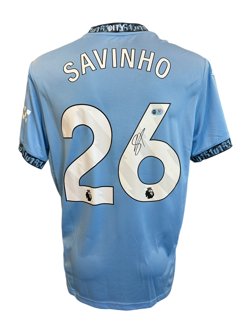SAVINHO SIGNED 2024/25 MANCHESTER CITY HOME SHIRT (ACG CERT AG17215)-1